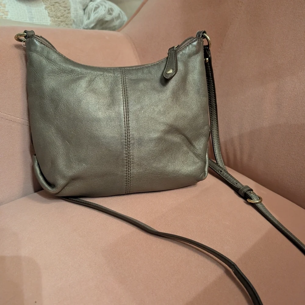 COACH Metallic Bronze Crossbody Bag